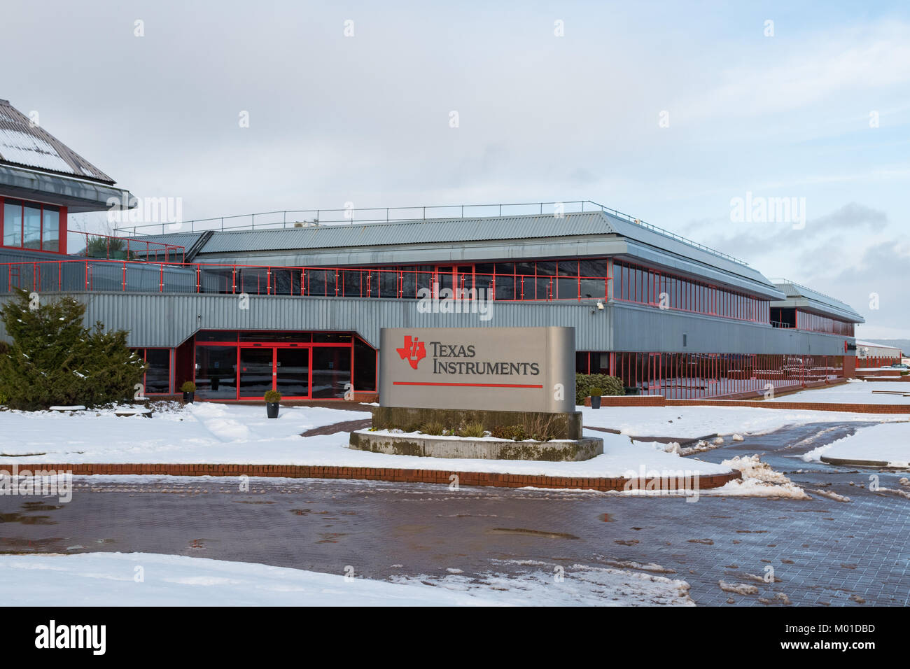Texas Instruments Halbleiterfabrik, Gourock, Greenock, Schottland, Großbritannien Stockfoto