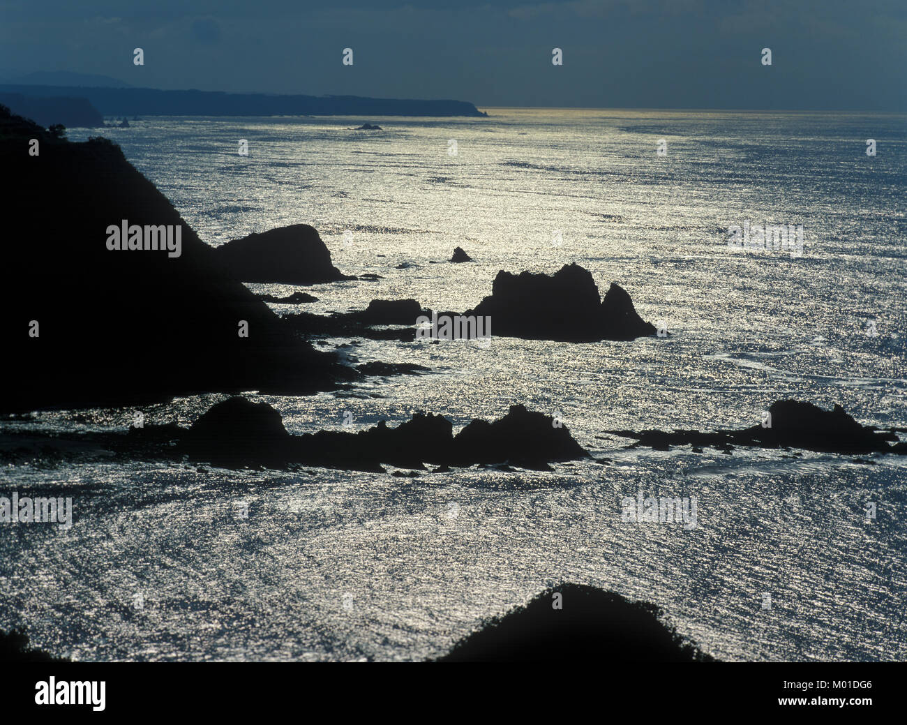 El Silencio Strand, Castaneras, Asturien, Spanien, Europa Stockfoto