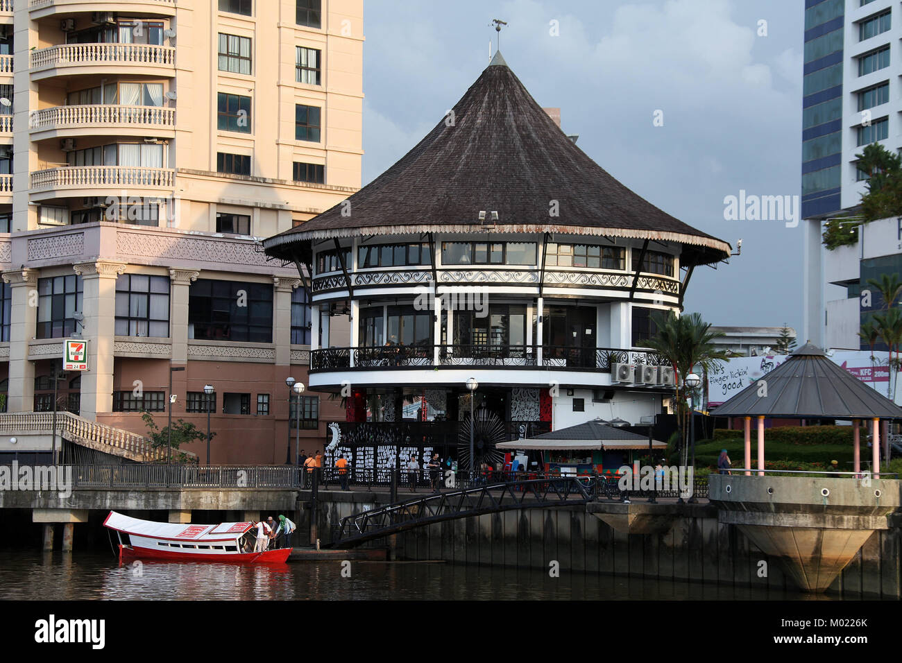 Kuching Waterfront Stockfoto