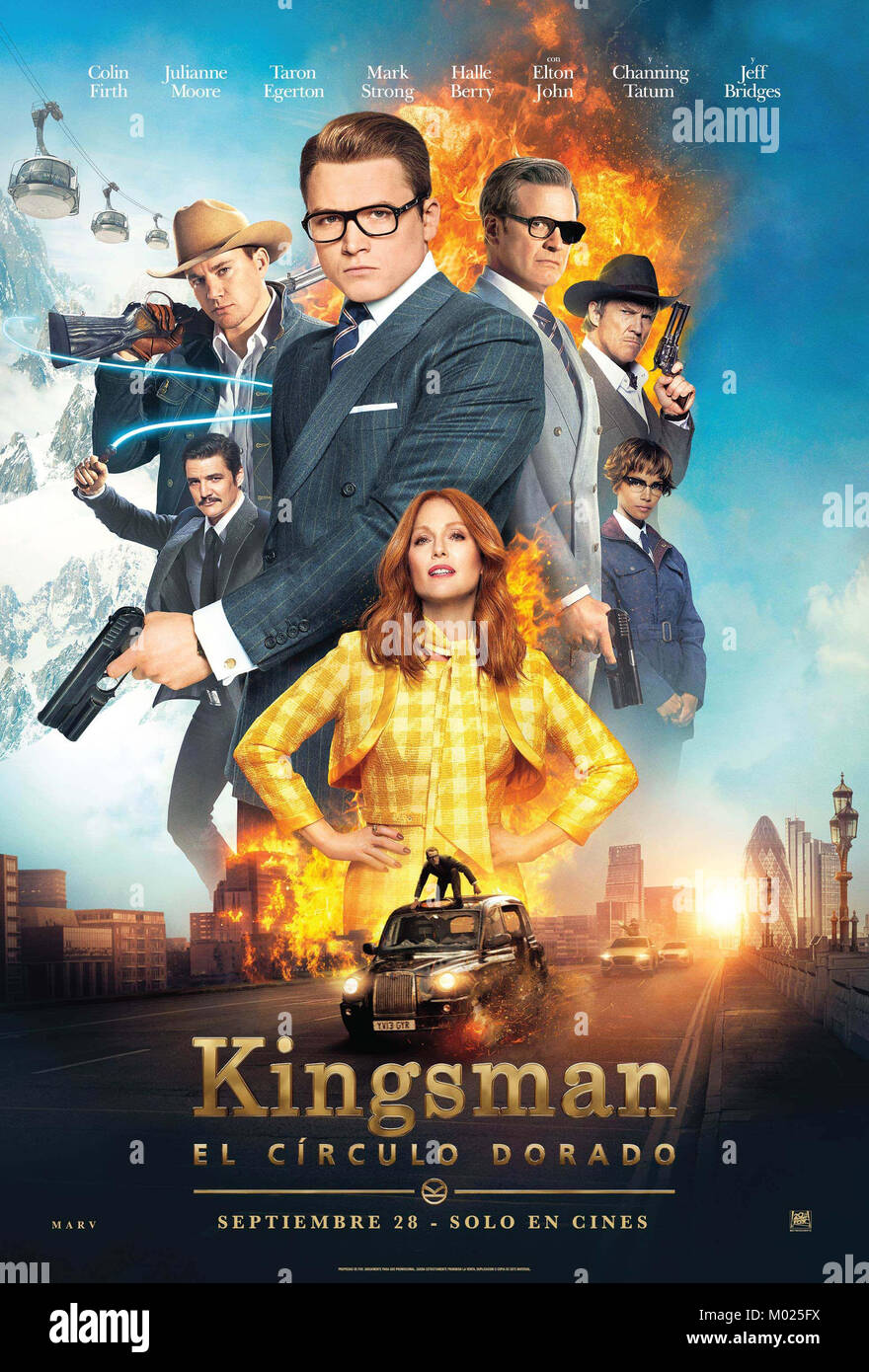 Erscheinungsdatum: September 22, 2017 Title: Kingsman: Der Golden Circle Studio: Twentieth Century Fox Regie: Matthew Vaughn PLOT: Wenn ihr Hauptquartier zerstört und die Welt ist als Geiseln gehalten, die Reise des Kingsman führt Sie zu der Entdeckung einer alliierten Spion Organisation in den USA. Diese beiden Elite geheimen Organisationen müssen gemeinsam Band einen gemeinsamen Feind zu besiegen. In den Hauptrollen: Poster Art (Credit Bild: © Twentieth Century Fox/Entertainment Bilder) Stockfoto Erscheinungsdatum: September 22, 2017 Title: Kingsman: Der Golden Circle Studio: Twentieth Century Fox Regie: Matthew Vaughn PLOT: Wenn ihr Hauptquartier zerstört und die Welt ist als Geiseln gehalten, die Reise des Kingsman führt Sie zu der Entdeckung einer alliierten Spion Organisation in den USA. Diese beiden Elite geheimen Organisationen müssen gemeinsam Band einen gemeinsamen Feind zu besiegen. In den Hauptrollen: Poster Art (Credit Bild: © Twentieth Century Fox/Entertainment Bilder) Stockfoto