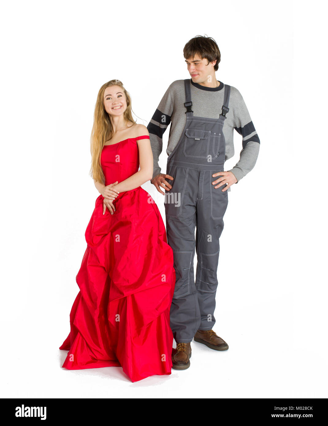 Konzept der mesalliance und ungleiche übereinstimmen. Stockfoto