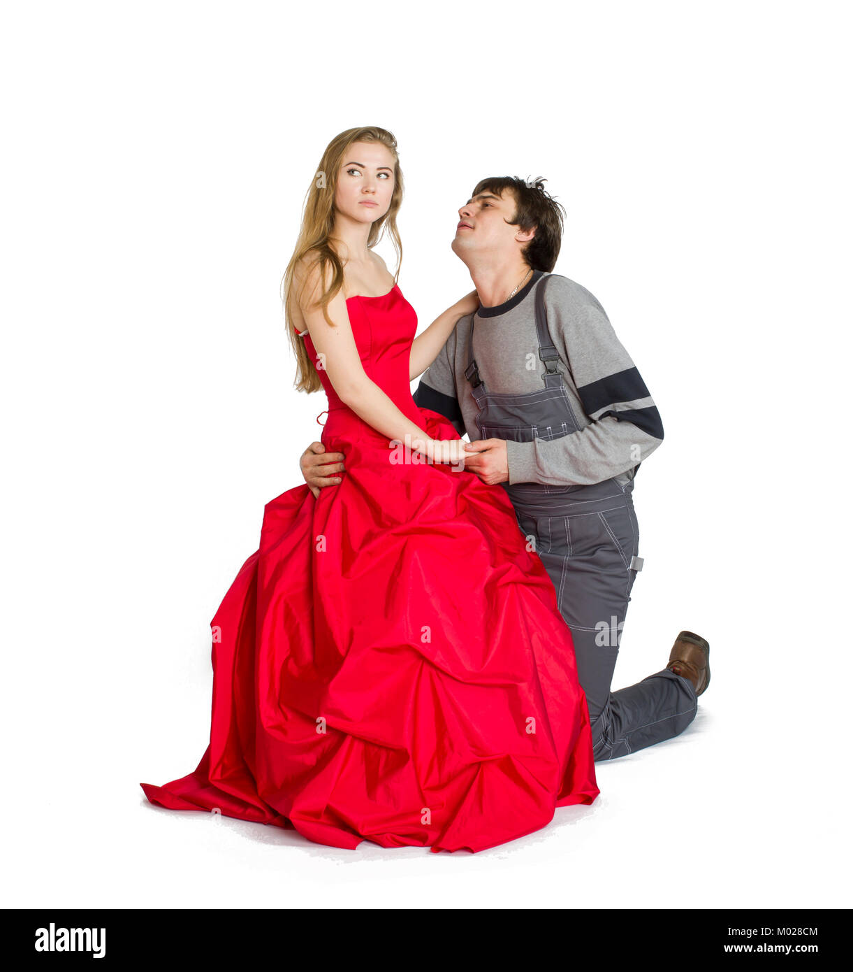 Konzept der mesalliance und ungleiche übereinstimmen. Stockfoto