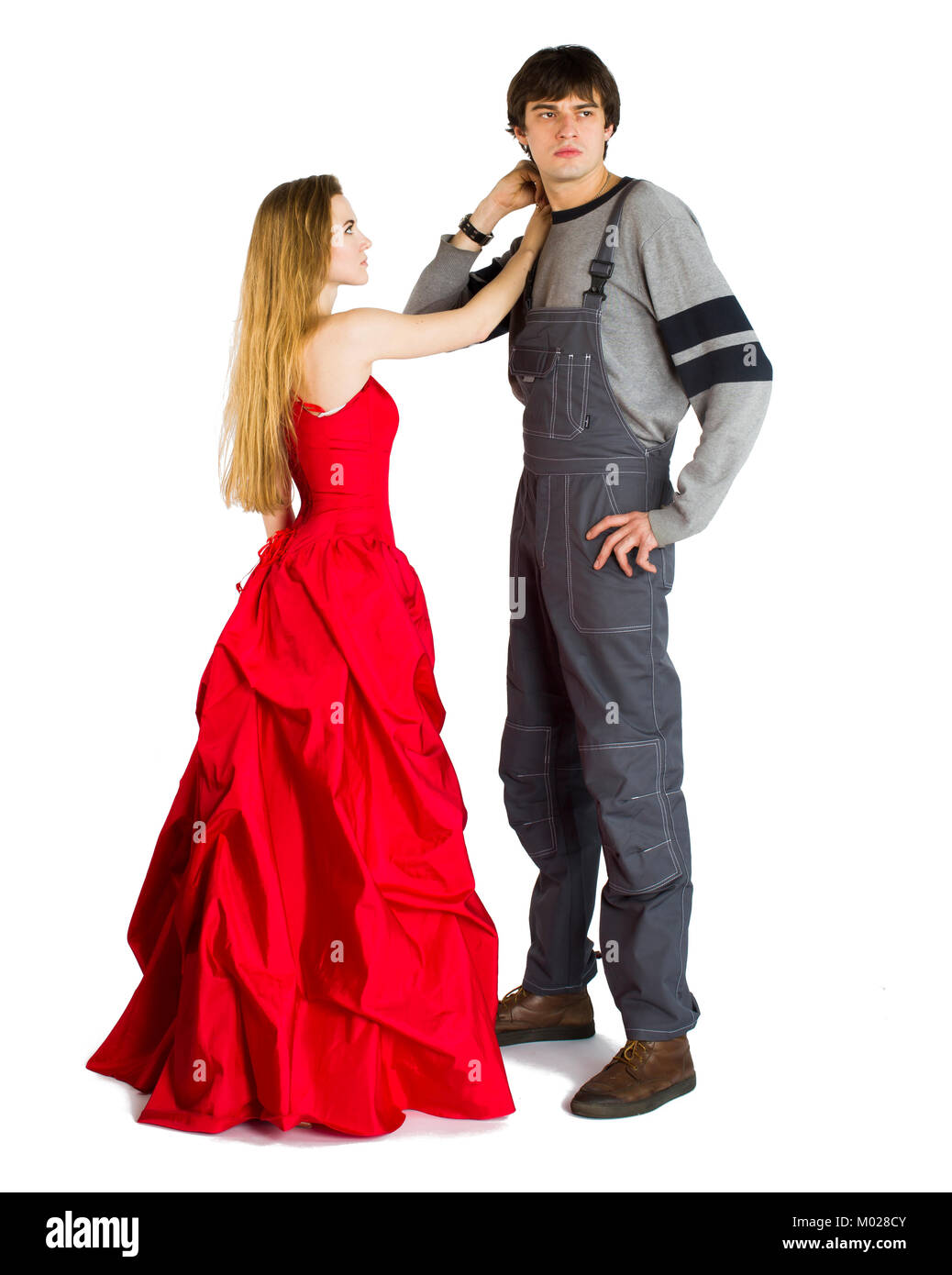 Konzept der mesalliance und ungleiche übereinstimmen. Stockfoto