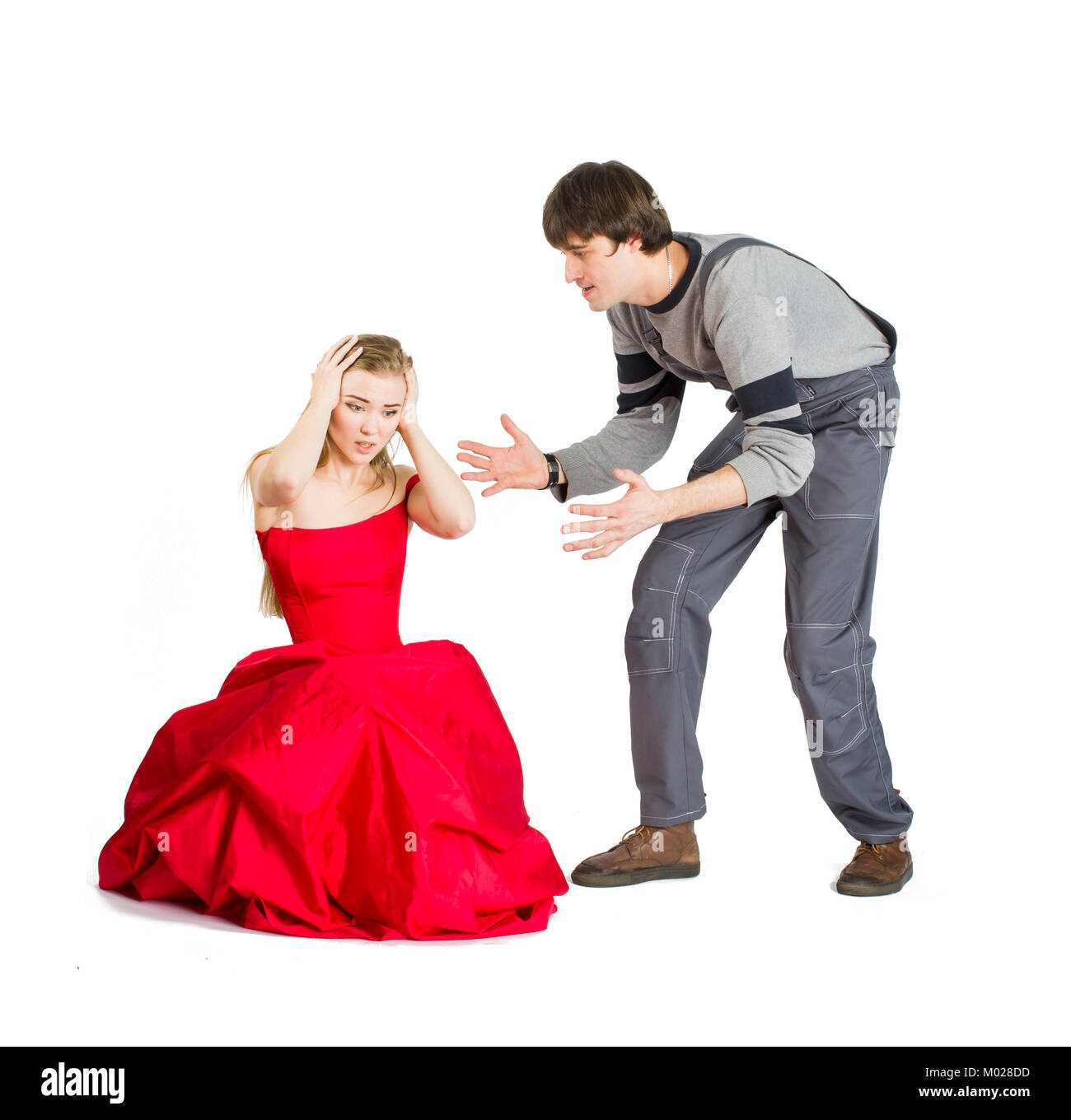 Konzept der mesalliance und ungleiche übereinstimmen. Stockfoto