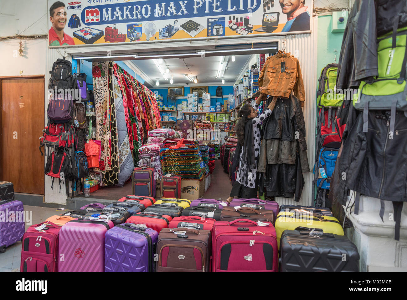 In den Straßen von Little India, Singapur Stockfoto
