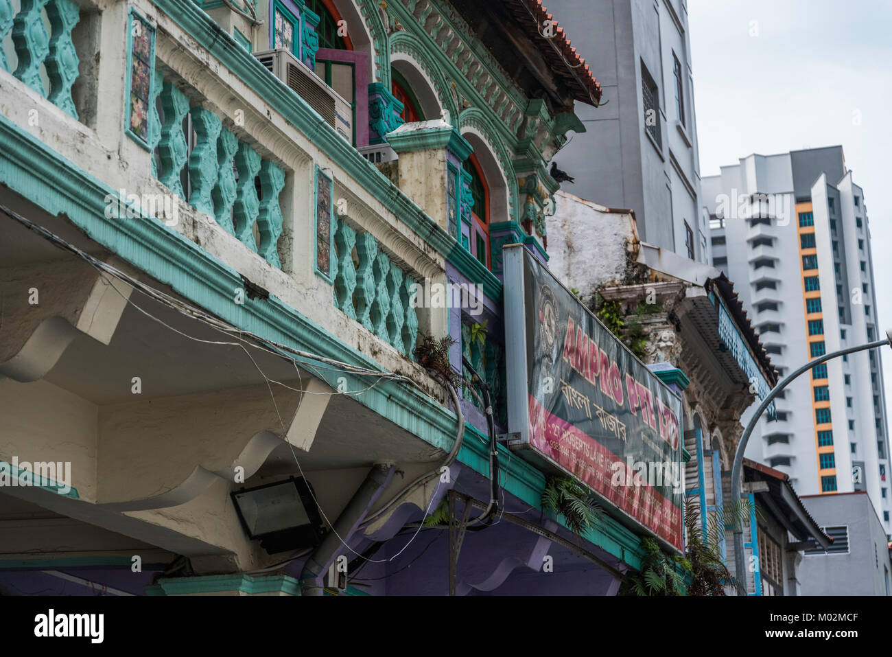 In den Straßen von Chinatown, Singapur Stockfoto