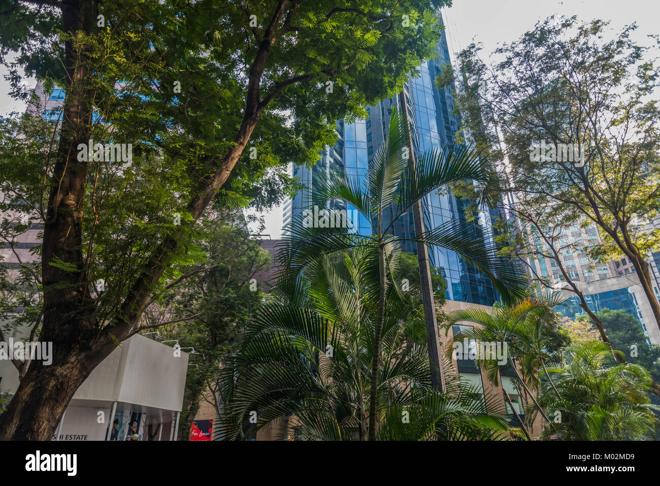 Architektur von Downton Kern, Marina Bay, Singapore Stockfoto
