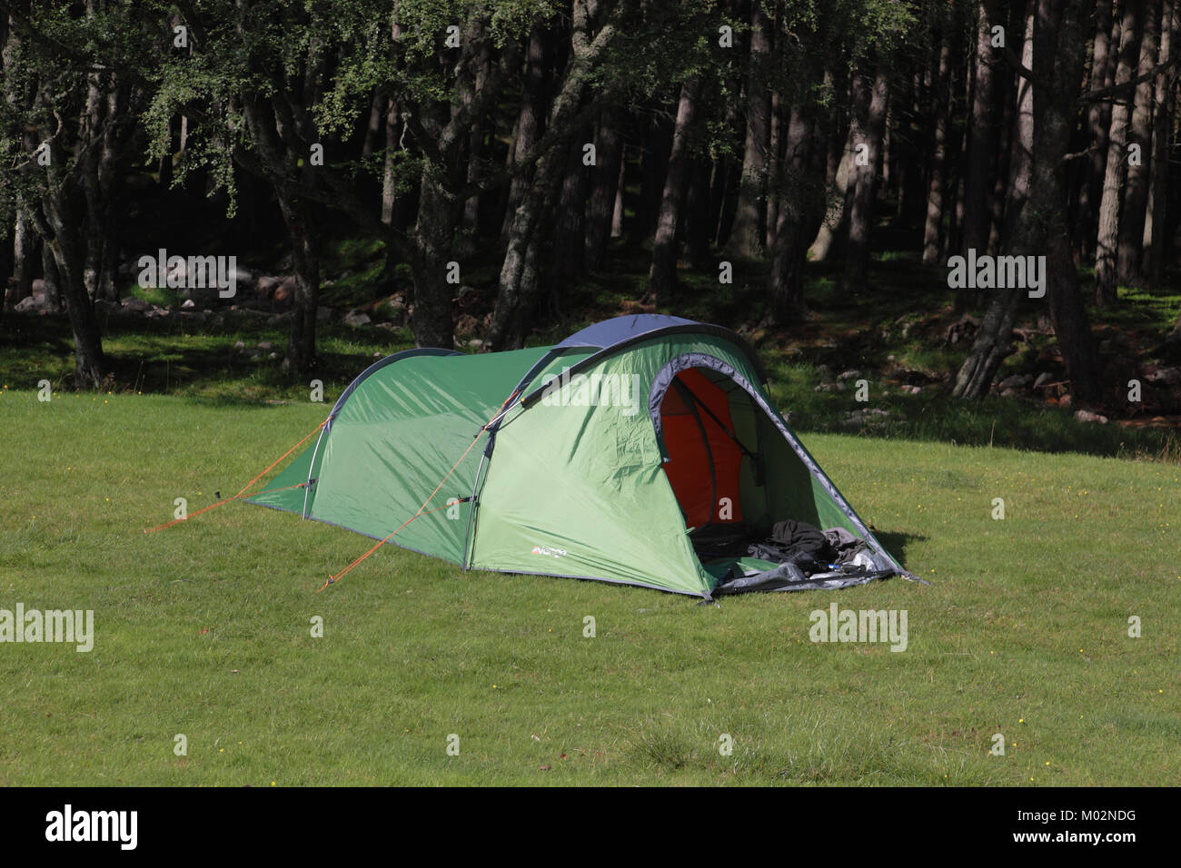 Isolierte Hütte im Glen Muick auf der Balmoral-plantage südlich von Braemar und Ballater, Aberdeenshire, Schottland Stockfoto