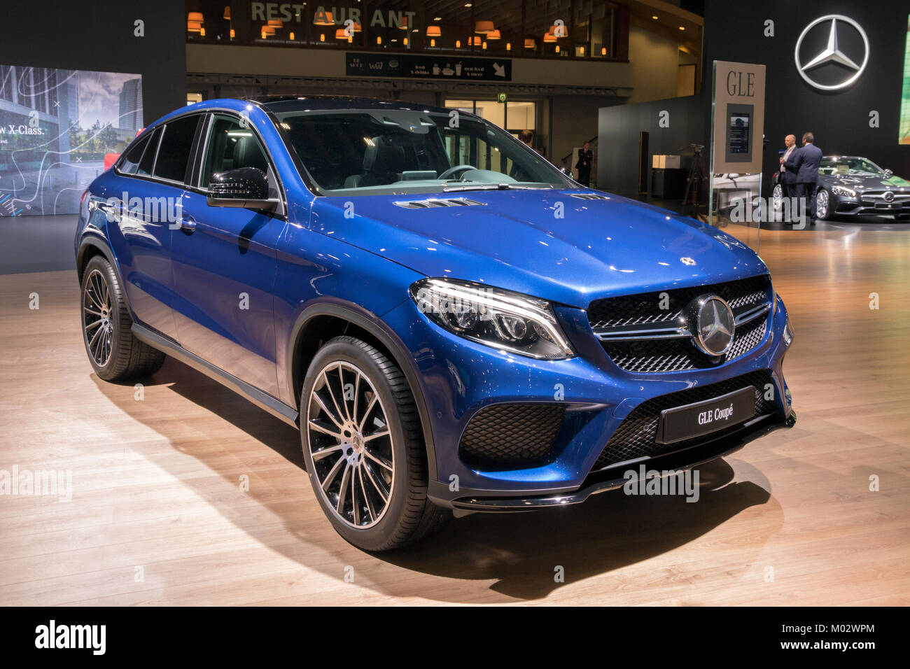 Brussel Jan 10 2018 Mercedes Benz Gle Coupe Auto Auf Dem Automobil Salon In Brussel Vorgestellt Stockfotografie Alamy