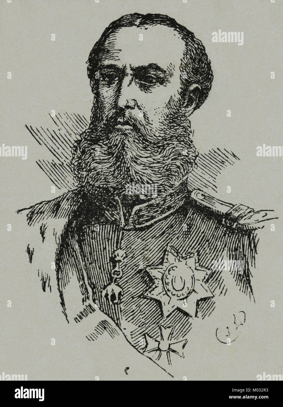 Kaiser von Mexiko Maximilian I. (1832-1867). Zweiten mexikanischen Kaiserreich. Porträt. Stockfoto