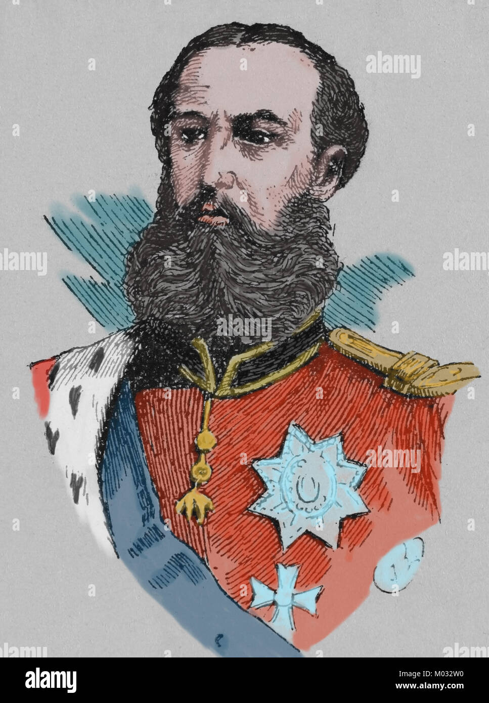 Kaiser von Mexiko Maximilian I. (1832-1867). Zweiten mexikanischen Kaiserreich. Porträt. Stockfoto