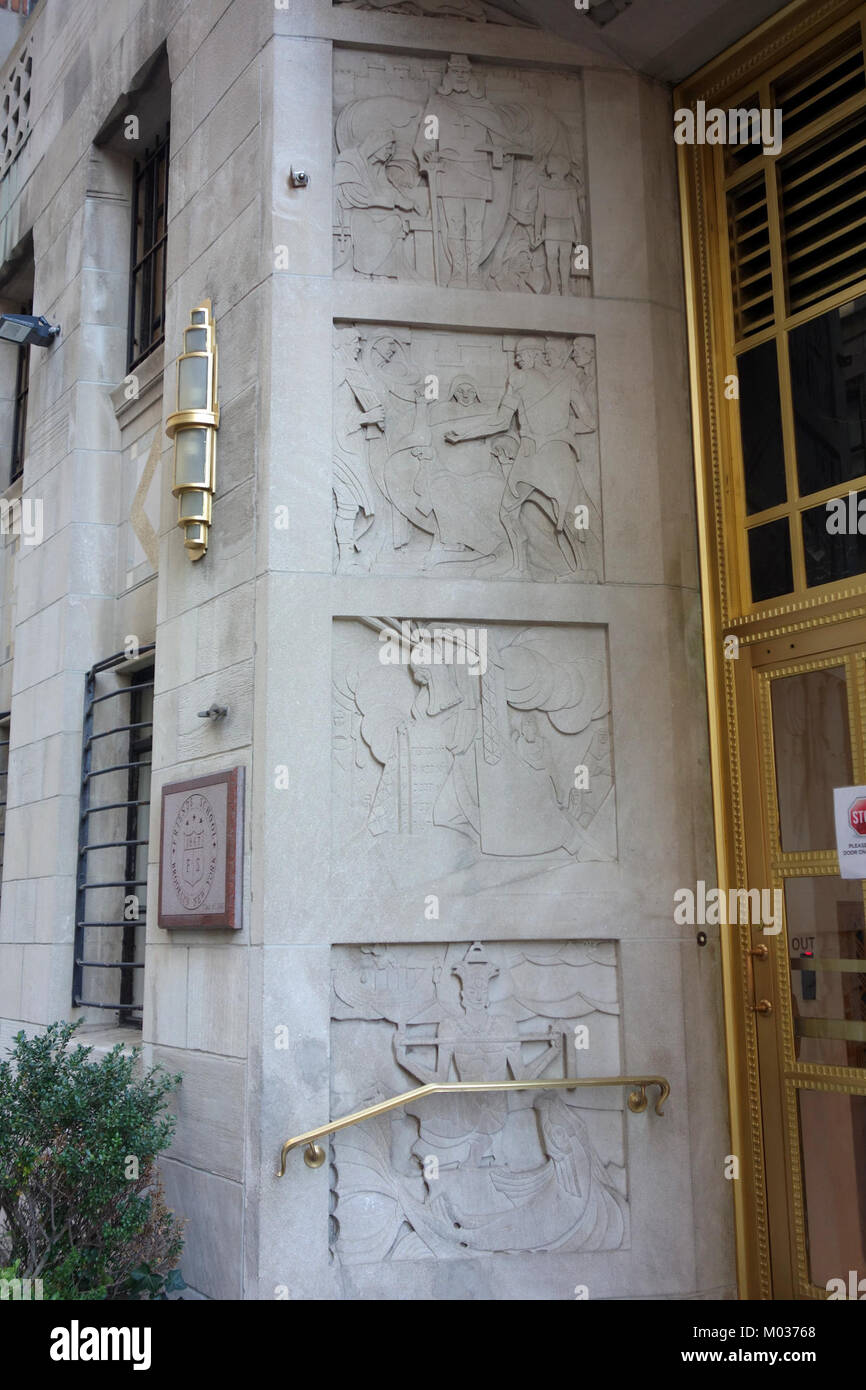 Die Brooklyn Friends School in Brooklyn, New York, ist eine Bildungseinrichtung, die für ihre akademische Exzellenz und ihre vielfältige Gemeinschaft bekannt ist. Das Foto hebt den Campus und die Umgebung von schoolâ hervor. Stockfoto