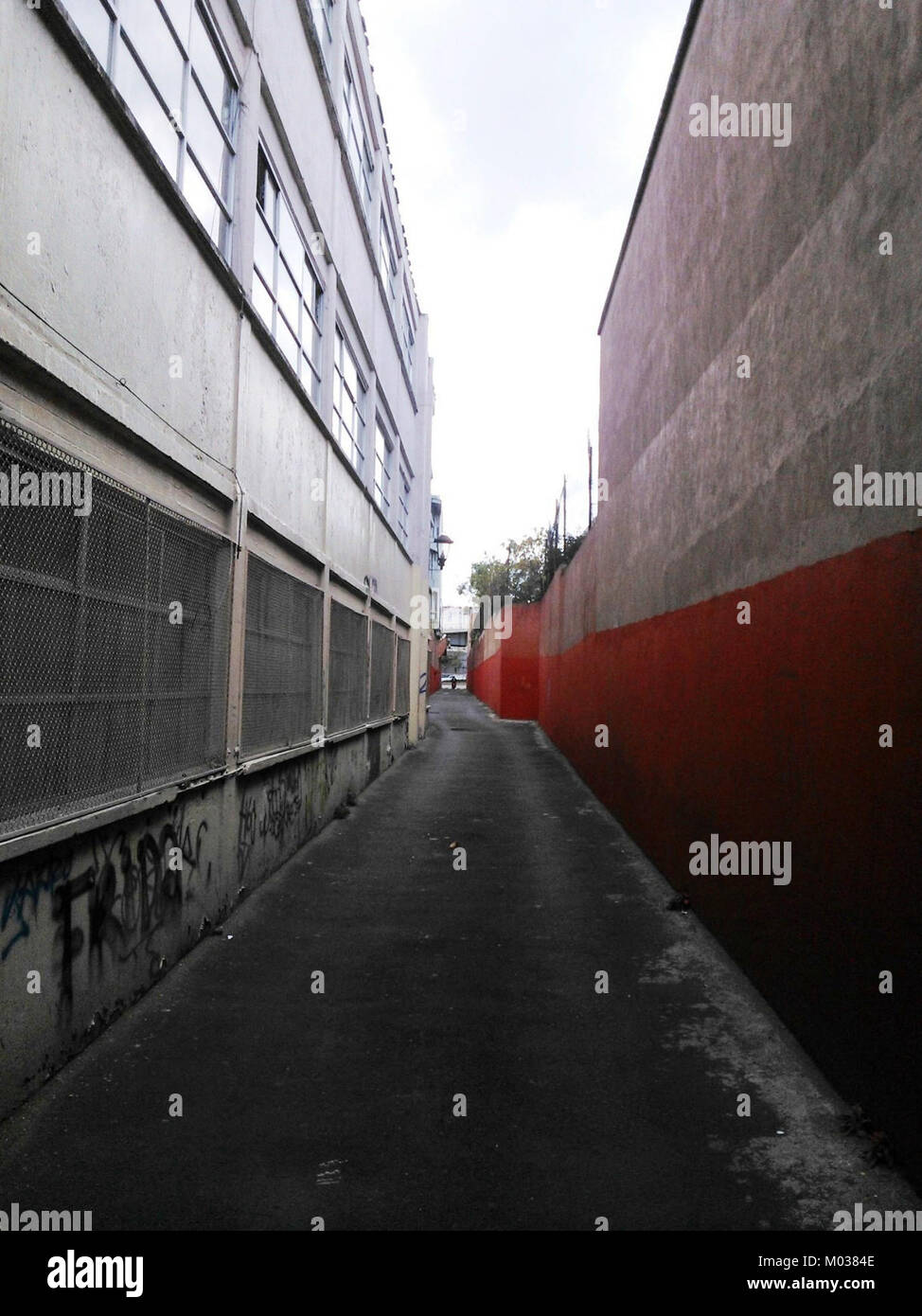 Callejón del Diablo, übersetzt als „Teufelsallee“, ist eine enge Straße in verschiedenen spanischsprachigen Regionen, die oft mit Folklore und lokalen Legenden verbunden ist. Der Name deutet auf eine düstere, unheimliche Geschichte hin, mit Geschichten über geheimnisvolle Ereignisse. Stockfoto