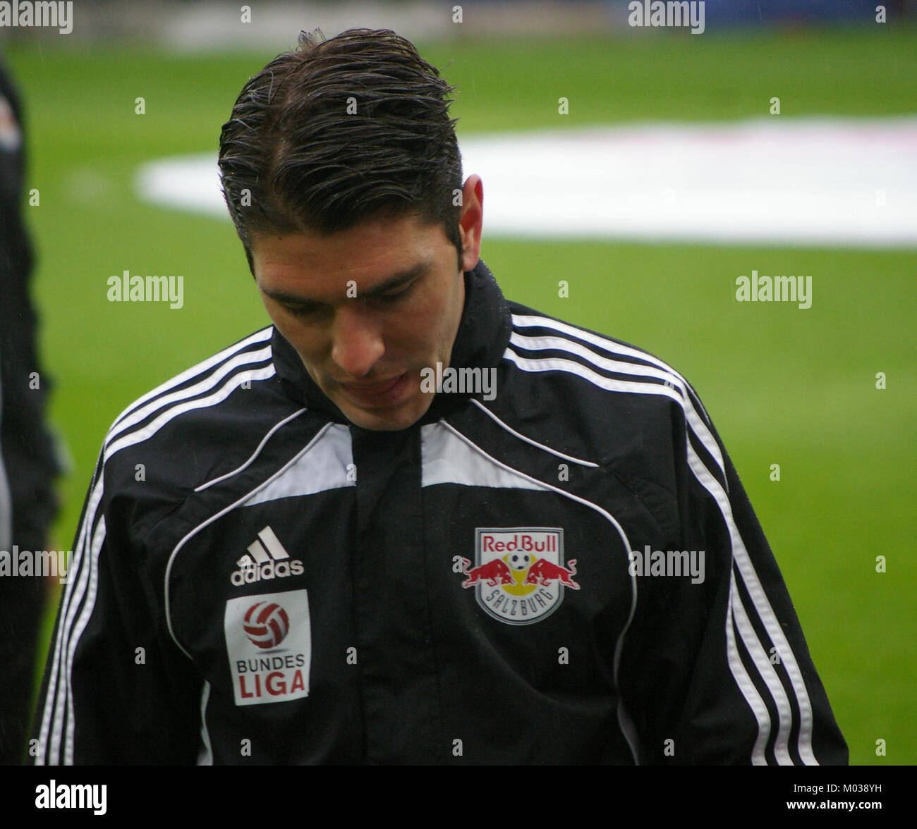 Das Spiel zwischen dem FC Red Bull Salzburg und dem SC Wiener Neustadt, das Teil des Bundesliga-Wettbewerbs war, zeigte den Fußball der Spitzenklasse mit einem spannenden Spiel mit Teams aus der österreichischen Profiliga. Stockfoto