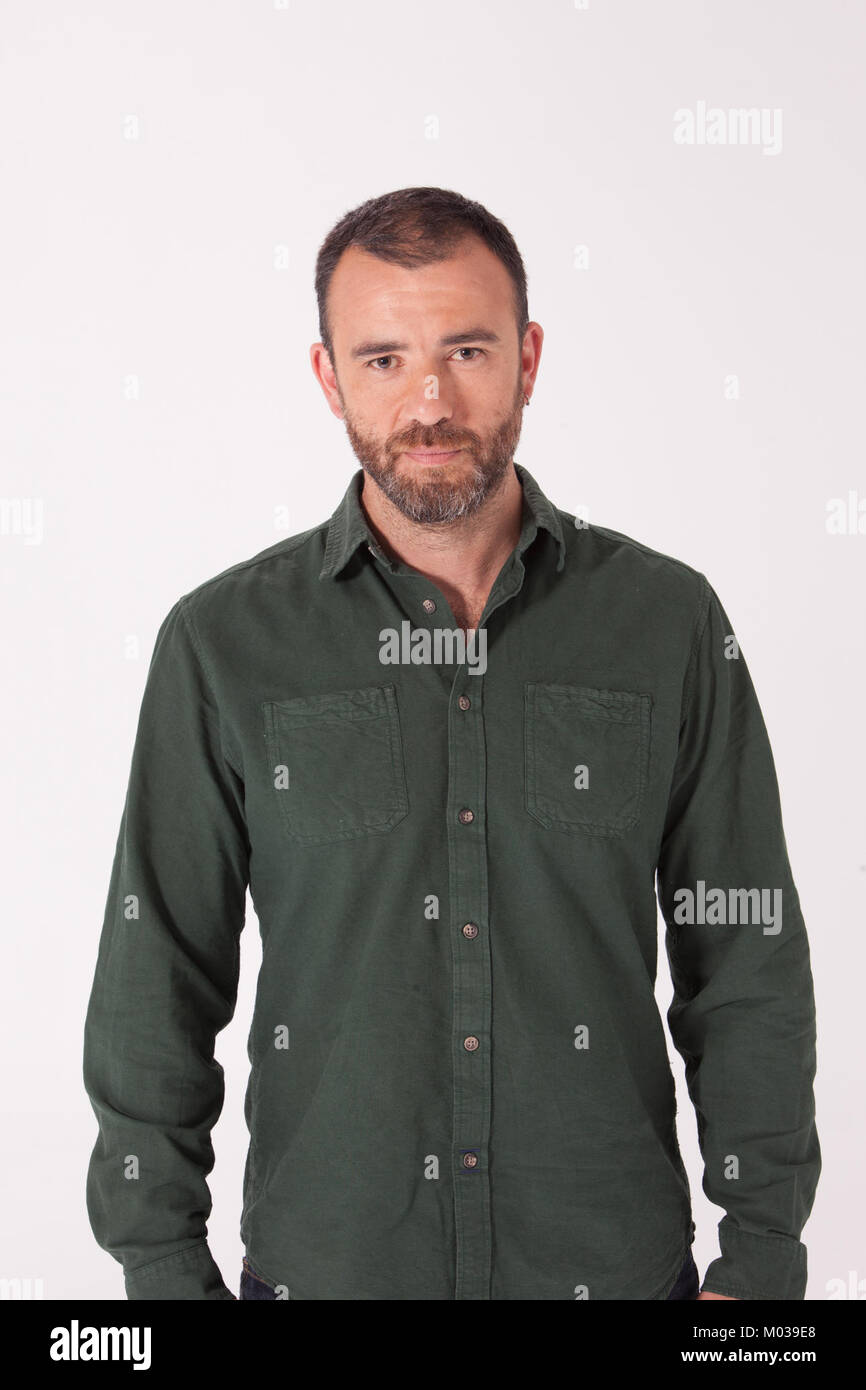 Die Kandidatur von Ahora Madrid, einer spanischen politischen Bewegung, wird mit Nacho Murgui, einer Schlüsselfigur der Kampagne, in Verbindung gebracht. Diese Kandidatur konzentrierte sich auf fortschrittliche Politik und soziale Gerechtigkeit in Madrid. Stockfoto