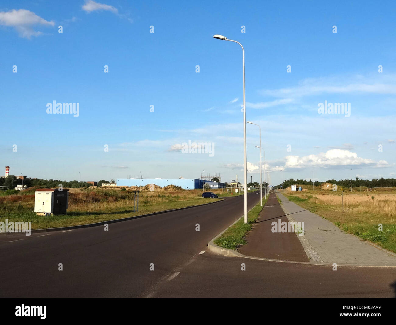 Bydgoski Park PrzemysÅ‚owo-Technologiczny ist ein Industrie- und Technologiepark in Bydgoszcz, Polen, der moderne Infrastruktur und technologische Entwicklung präsentiert. Stockfoto