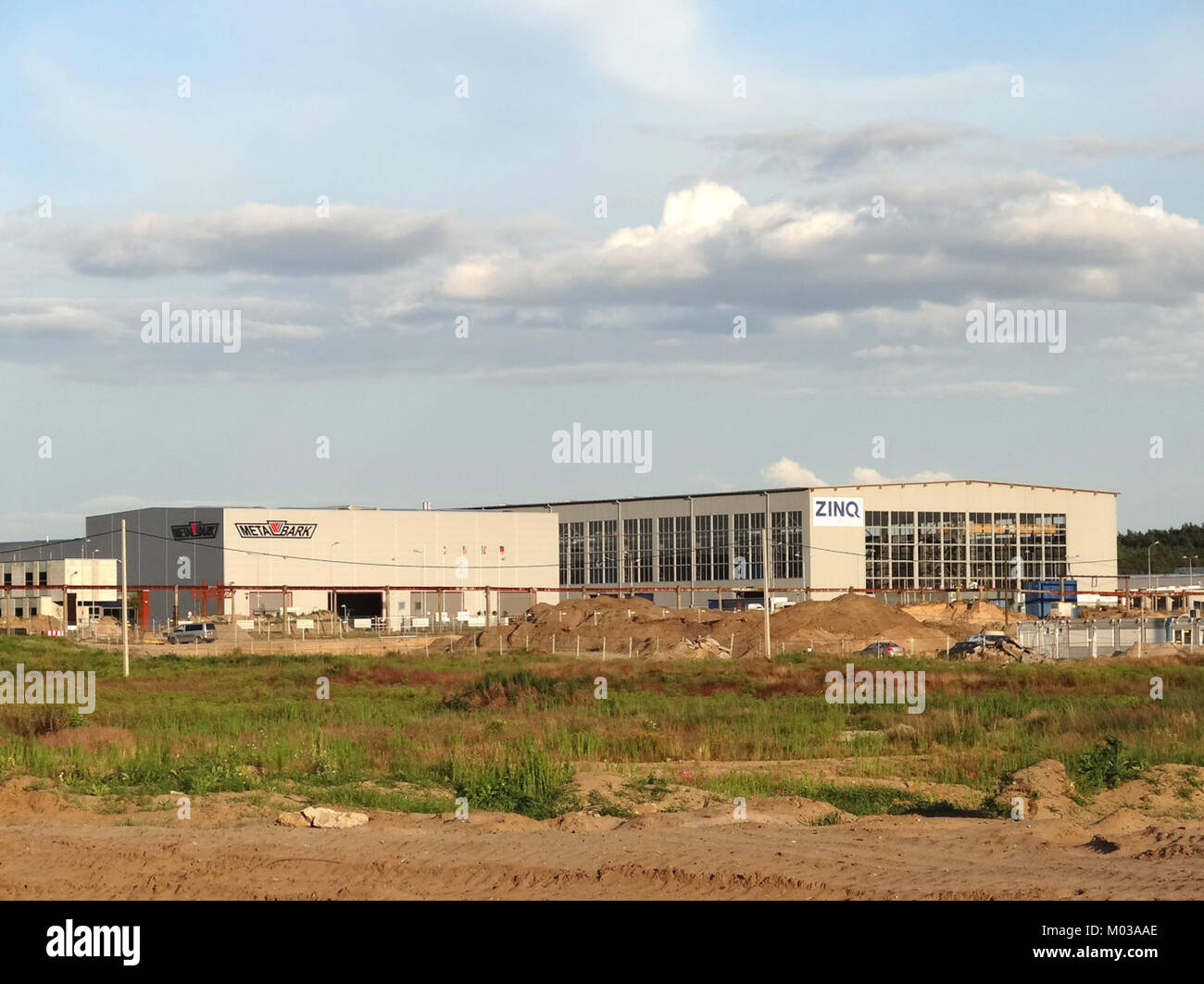 Bydgoski Park PrzemysÅ‚owo-Technologiczny, ein Technologie- und Industriepark in Bydgoszcz, Polen, fördert technologische Entwicklung und Innovation in der Region. Stockfoto