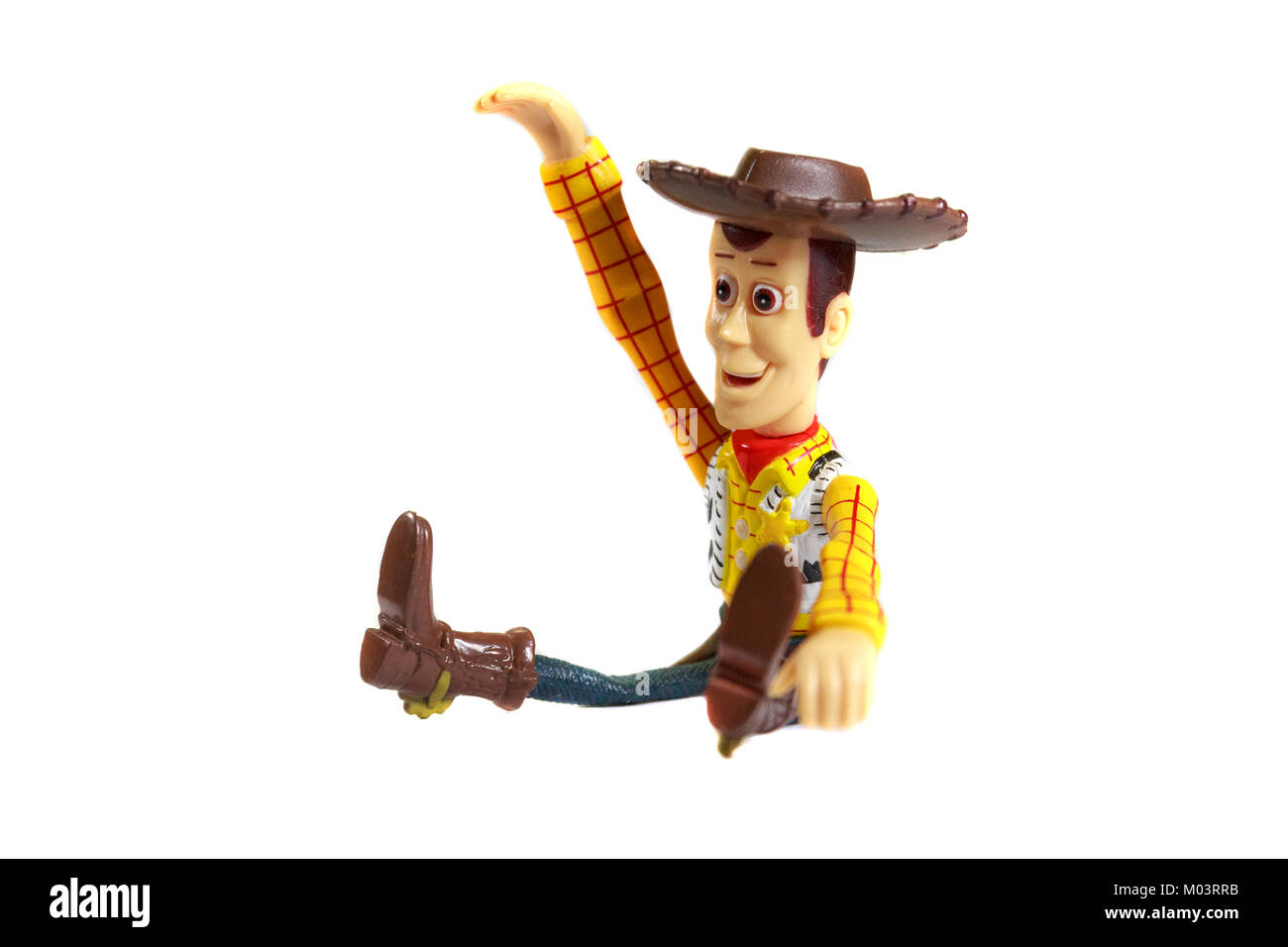 Woody, eine äußerst beliebte Disney Charakter aus "Toy Story"-Films. Stockfoto