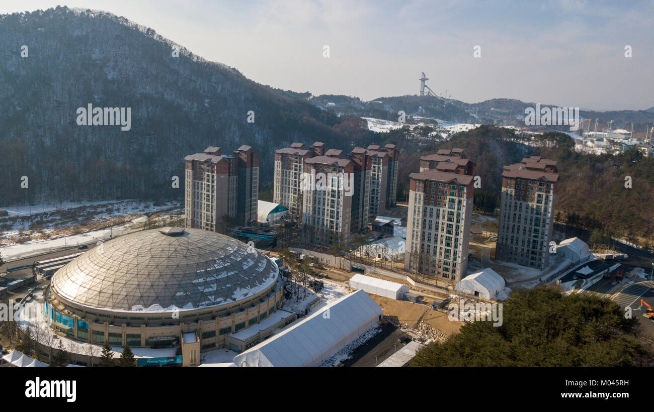 Pyeongchang. 15 Jan, 2018. Foto auf Jan. 15, 2018 zeigt eine