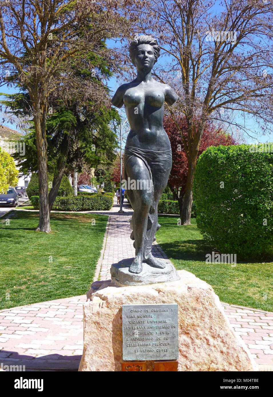 Alcázar de San Juan - Monumento a Sara Montiel, 02. Stockfoto