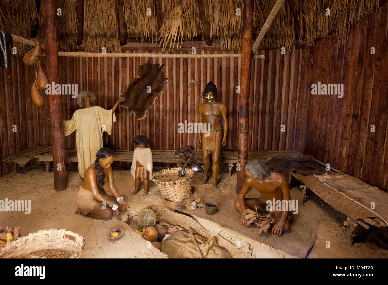 Museum Ausstellung, moundville Archäologischen Park, Moundville, Alabama Stockfoto