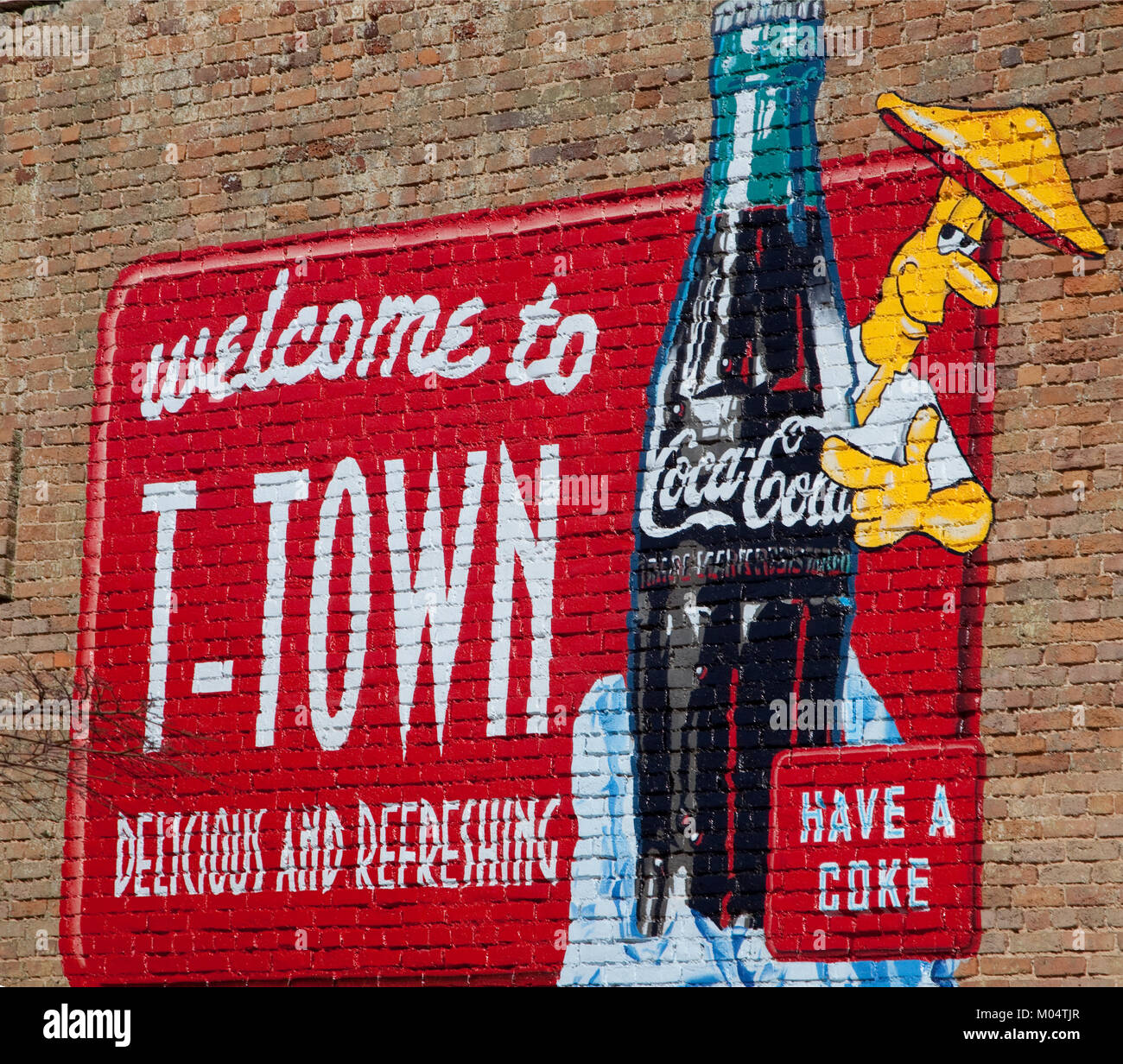 Tuscaloosa, Alabama ist auch als T-Town bezeichnet Stockfoto