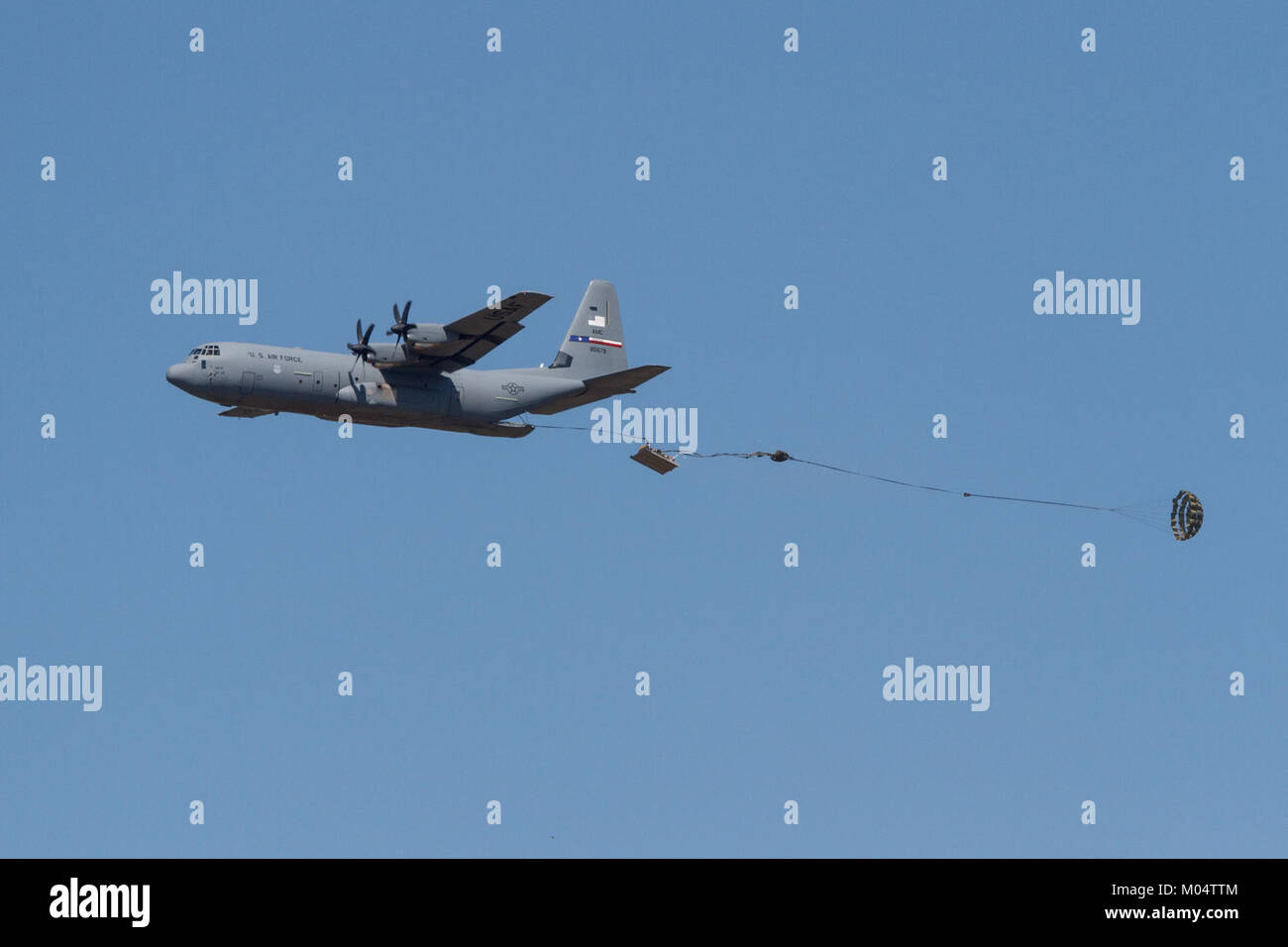 C-130J Hercules Super Air Drop Dyess AFB 2015 2 Stockfoto