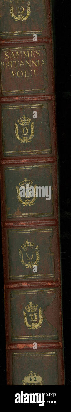 Die 1676 erschienene Britannia Antiqua Illustrata ist ein Werk, das die Antiken und die Geschichte des alten Großbritannien detailliert beschreibt und wertvolle Einblicke in die Vergangenheit des Königreichs bietet. Stockfoto