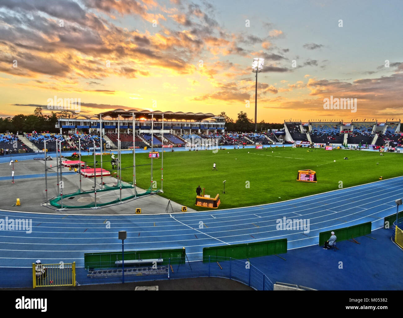 Bydgoszcz war Austragungsort der IAAF U20 World Championships 2016, einer internationalen Leichtathletik-Veranstaltung mit jungen Athleten aus aller Welt. Der Wettbewerb hob junge Talente in der Leichtathletik hervor. Stockfoto