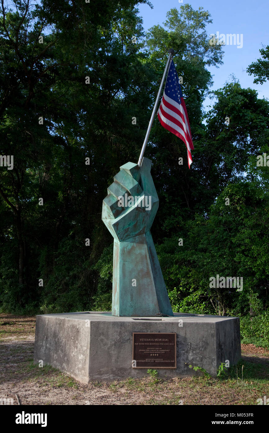 Veterans Memorial in Daphne, Alabama Stockfoto