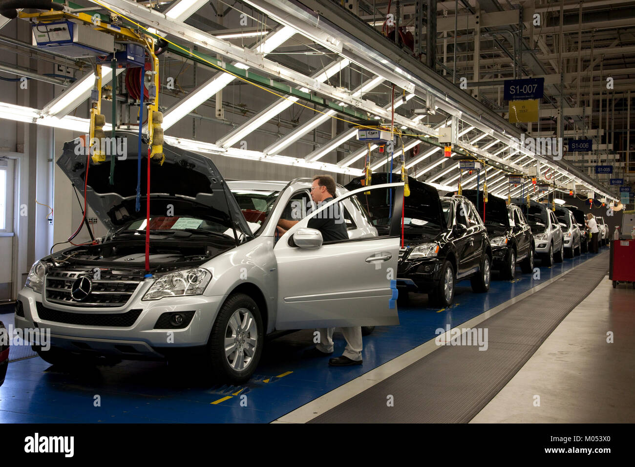 Mercedes-Benz Werk Stockfoto