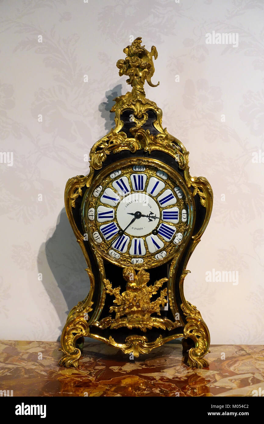 Halterung, Charles Le Roy, 1700, Holz, Bronze, Emaille, Metall - Montreal, Museum der schönen Künste - Montreal, Kanada - DSC 09468 Stockfoto