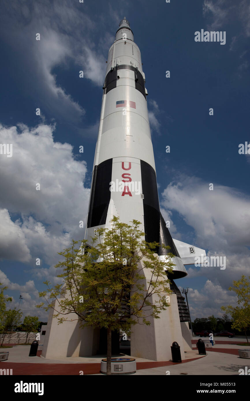 US-Raketen auf Space Museum Stockfoto