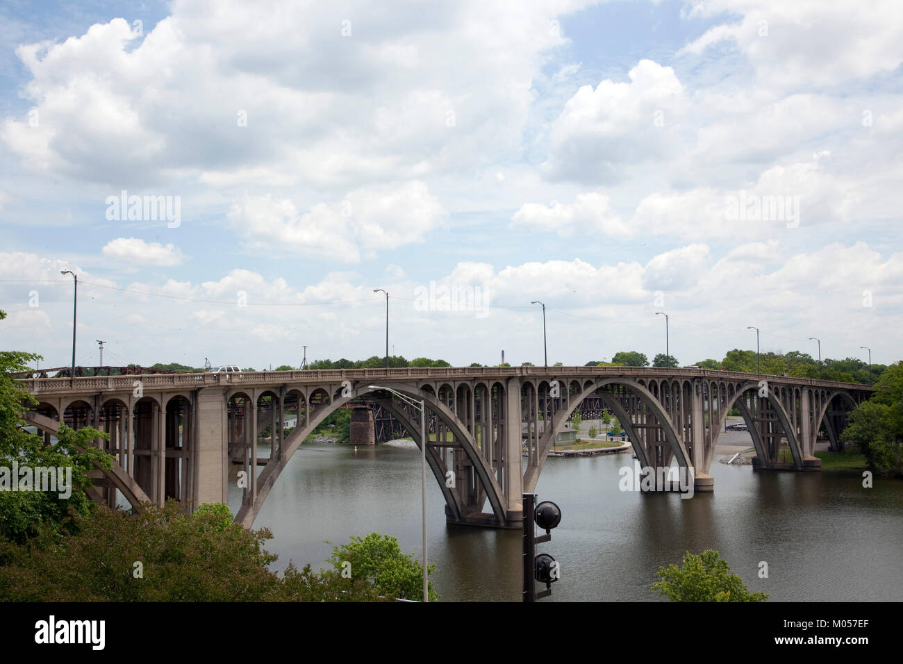 Coosa River Bridge in Gadsden, Alabama Stockfoto