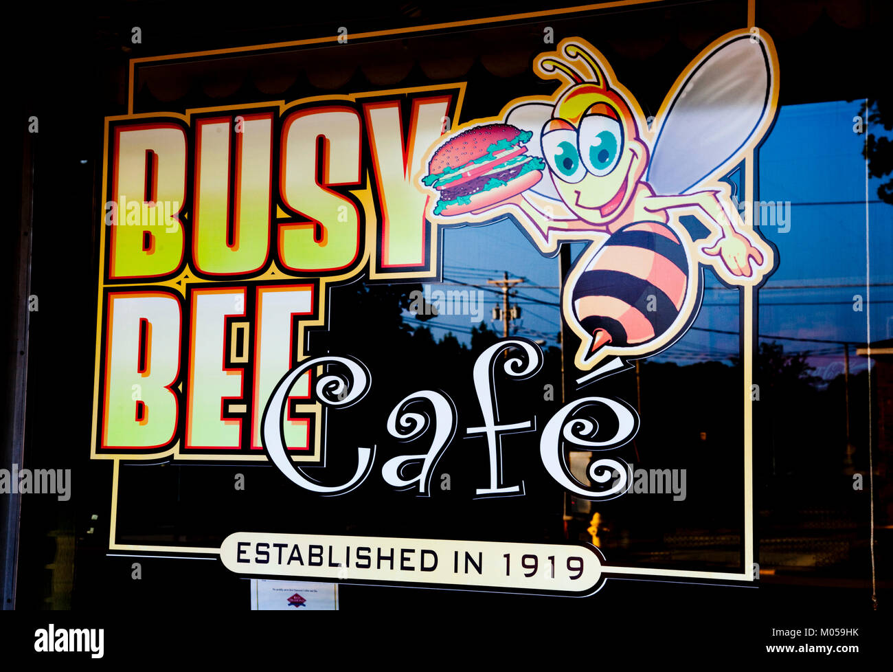 Busy Bee Cafe Stockfoto