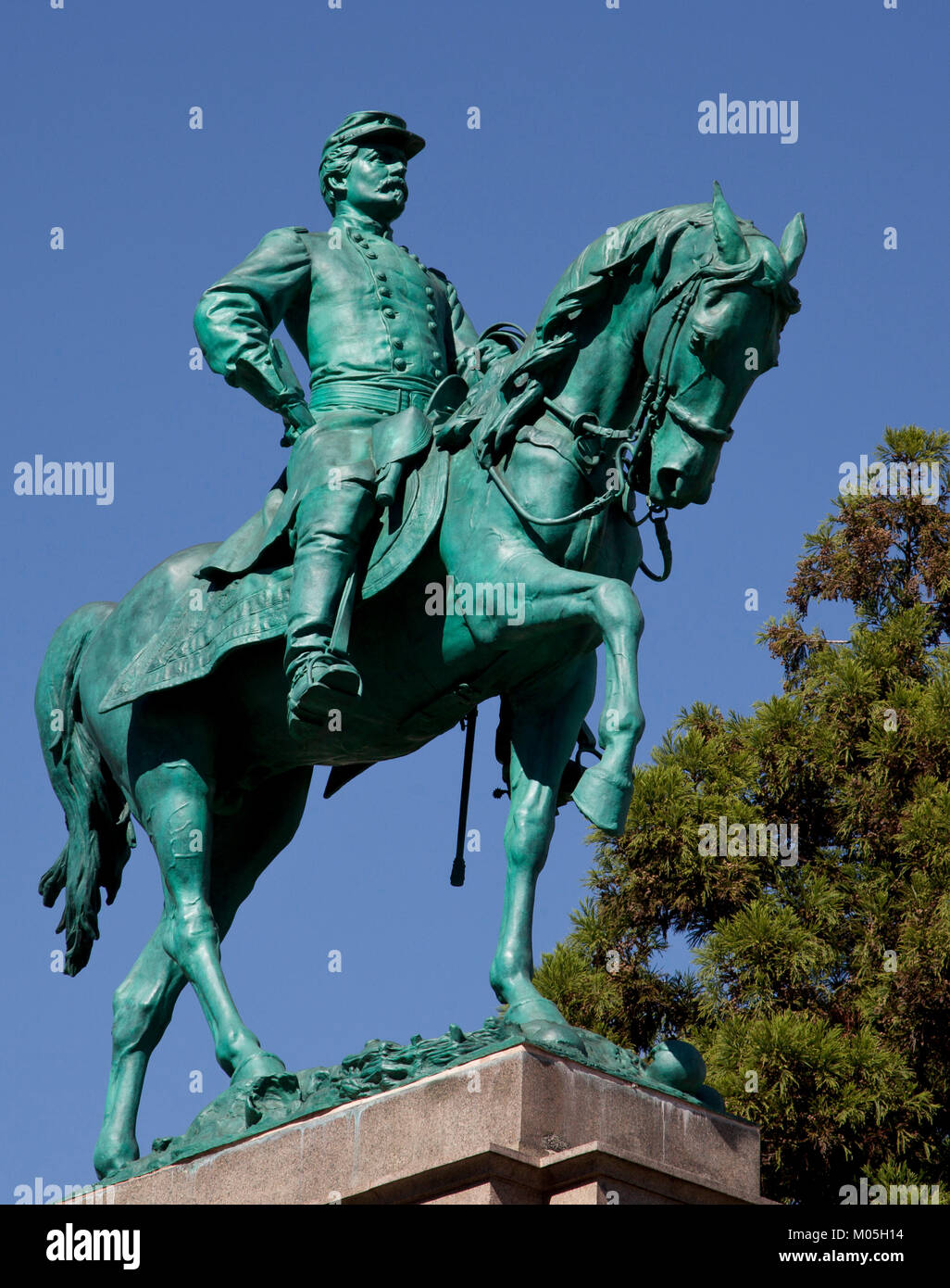 Skulptur von General George B. McClellan Stockfoto
