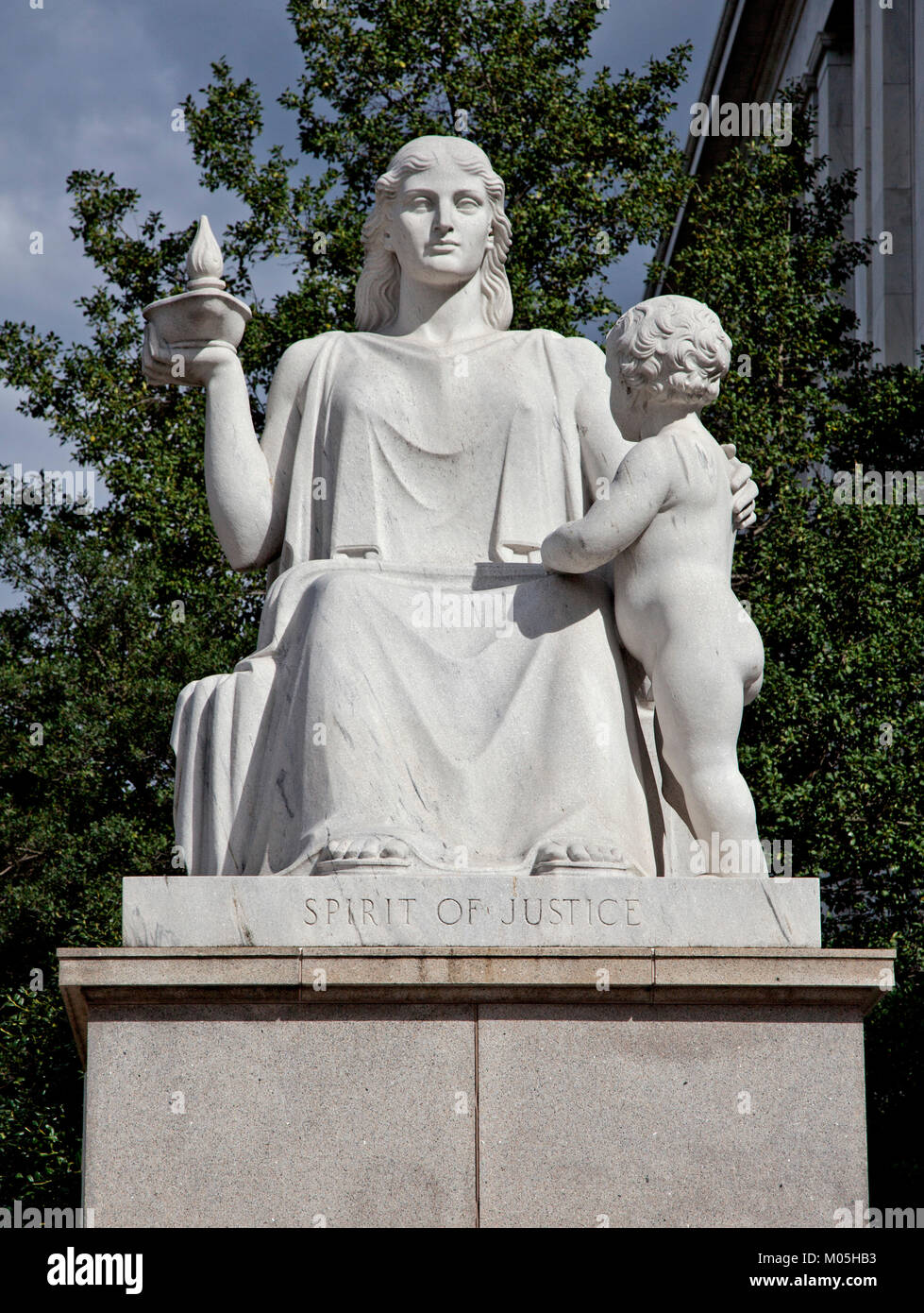 Geist der Gerechtigkeit Statue Stockfoto