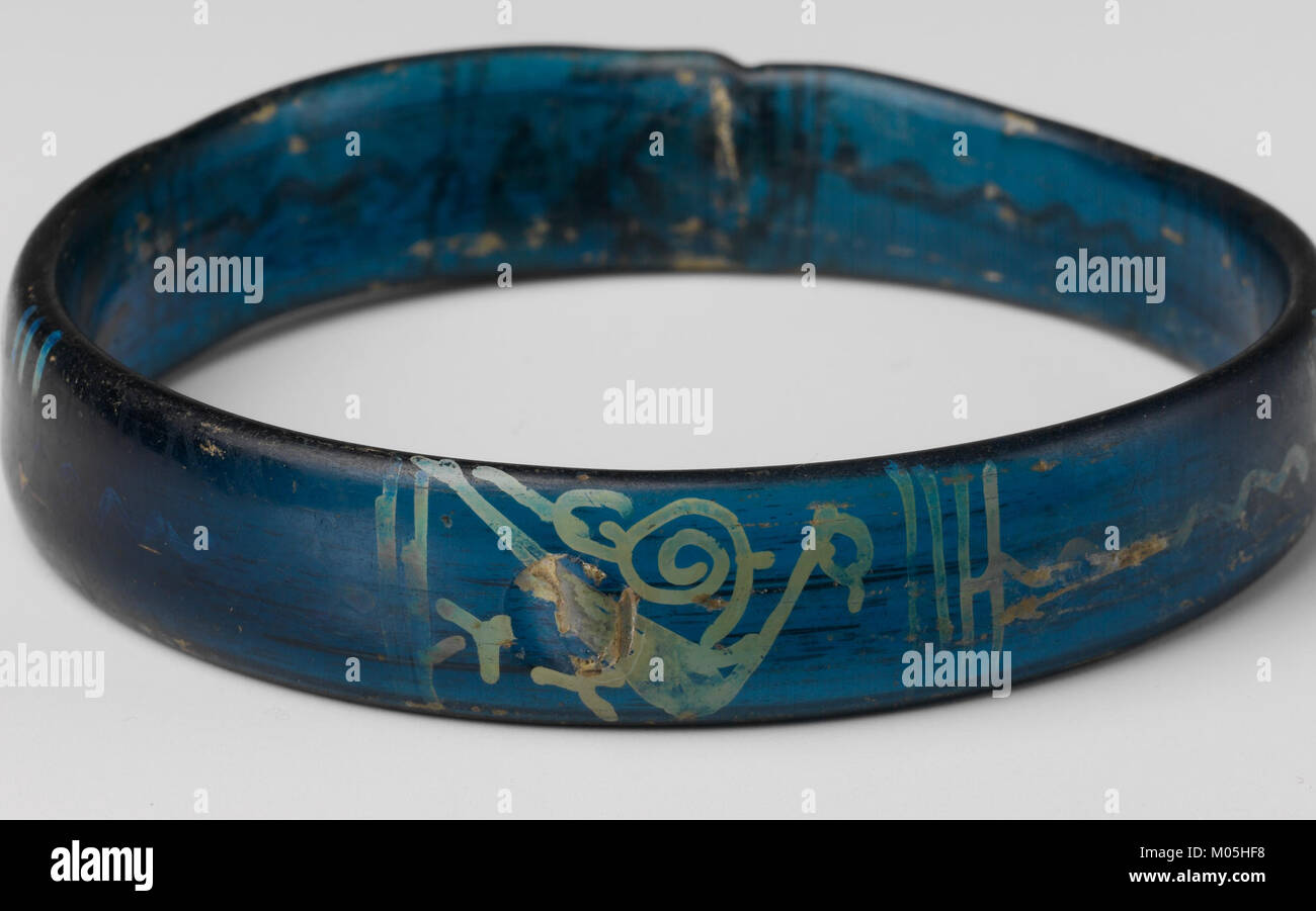 Byzantinische Glas und Silver-Stain Armband Stockfoto