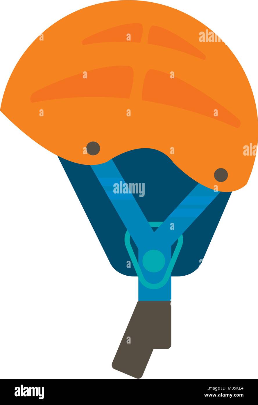 Winter Sport Ikone der Helm zum Ski- und Snowboardfahren, Ausrüstung auf weißem Hintergrund in flachem Design isoliert. Elemente für Ski Resort Bild, Stock Vektor