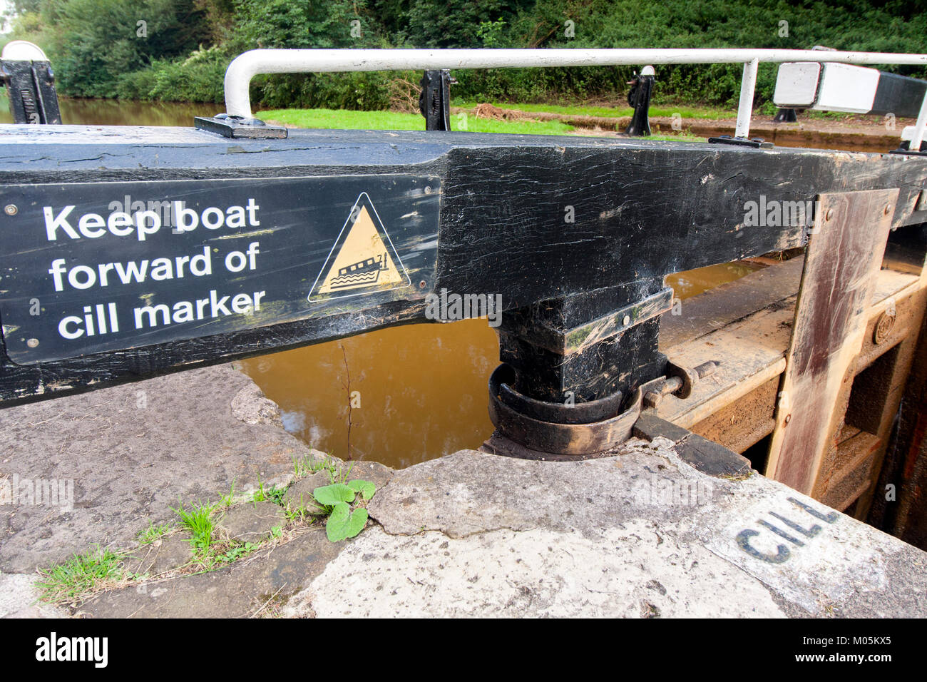 Boot von Cill Marker halten Stockfoto