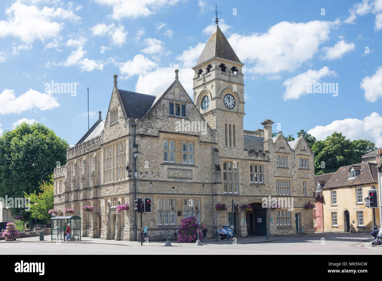 Calne Rathaus, Carnegie Mews, Calne, Wiltshire, England, Vereinigtes Königreich Stockfoto