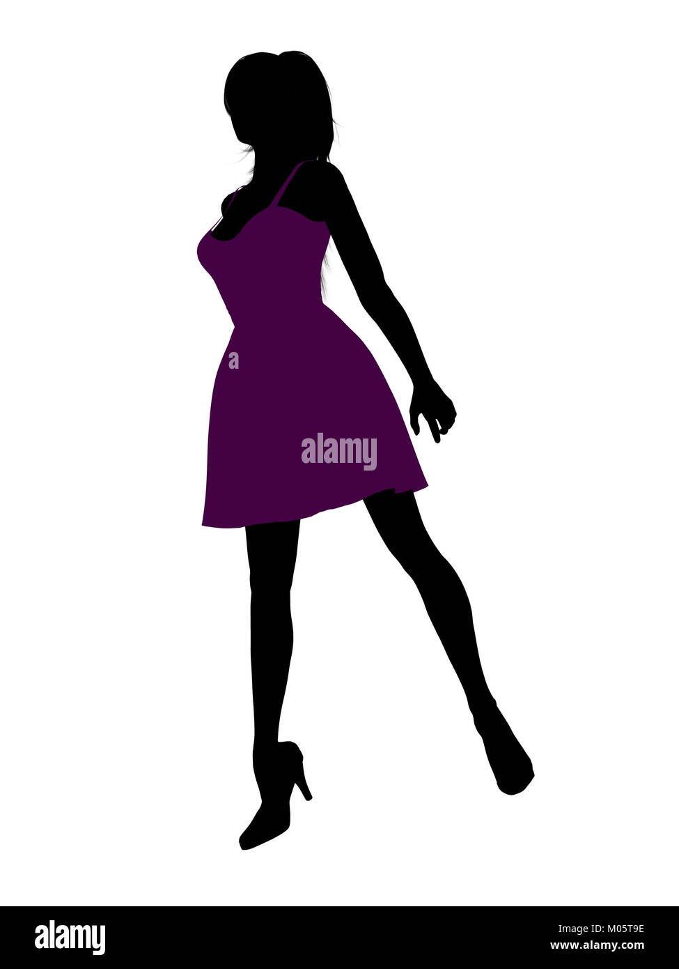 Lila minikleid Ausgeschnittene Stockfotos und -bilder - Alamy