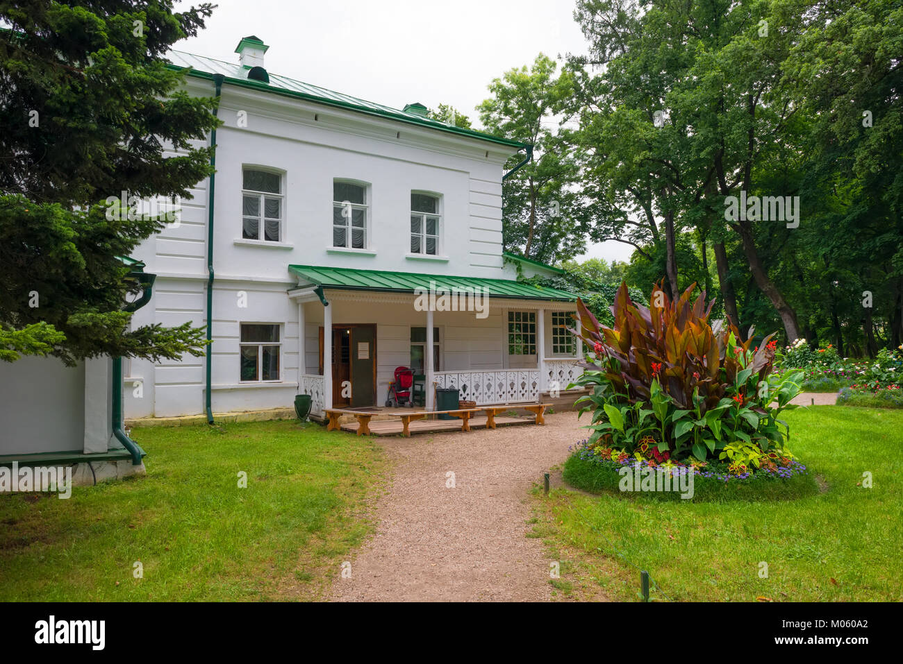 Haus von Leo Tolstoi in das Anwesen des Grafen Leo Tolstoi in Jasnaja Poljana im September 2017. Stockfoto