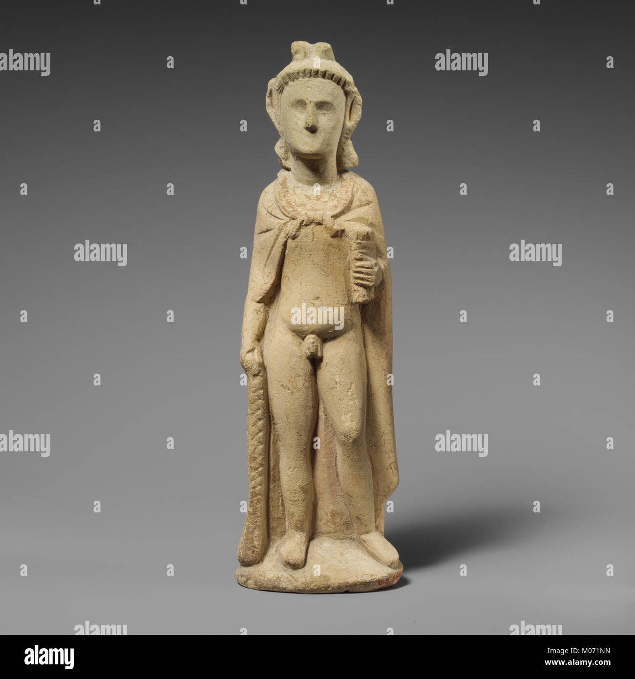 Kalkstein Statuette der Pan MET DP 159474 Stockfoto