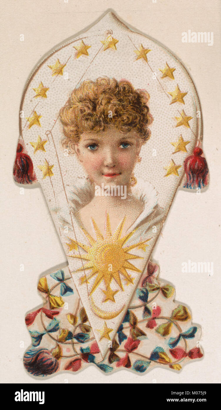 Dieses Cover zeigt einen Drachen aus der Neuheitsserie (N228, Typ 3) von Kinney Bros., der das Design und die Veröffentlichung historischer Neuheiten veranschaulicht. Stockfoto