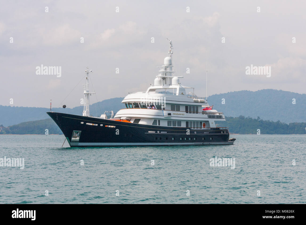 Andiamo Luxus Charter Yacht gebaut von Benetti Stockfoto