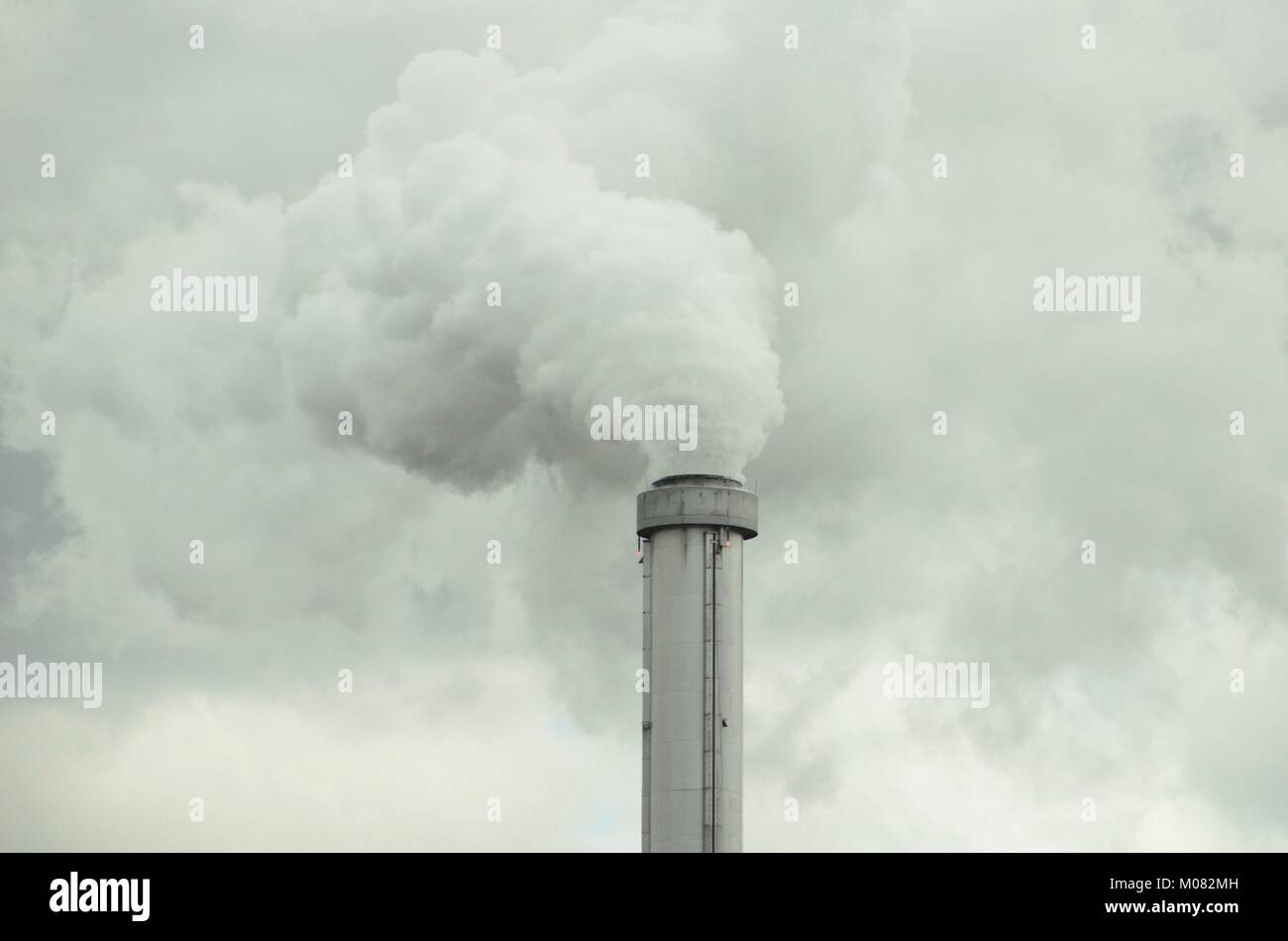 Rauch Stack Plume Stockfoto