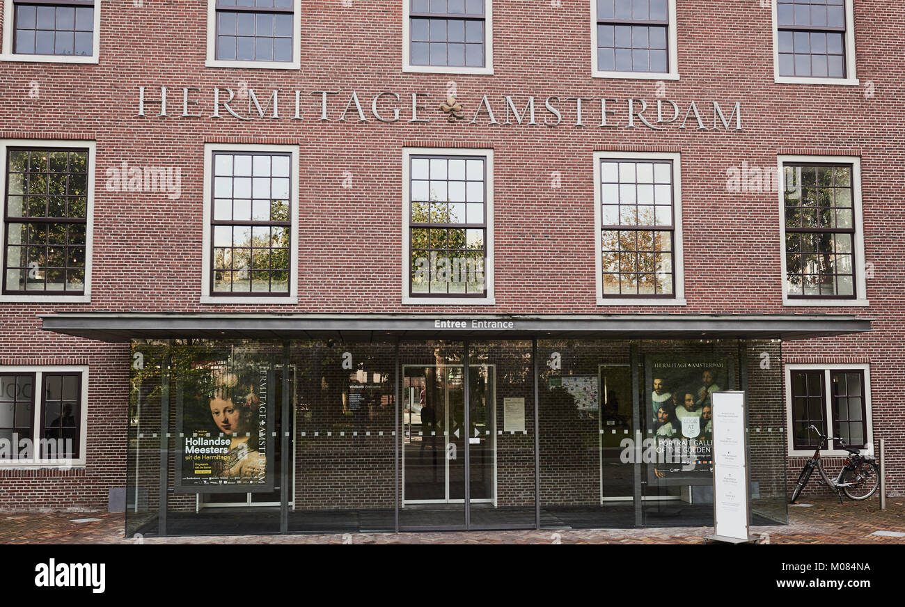 Hermitage Museum, Amsterdam, Niederlande, in der klassischen Amstelhof Gebäude seit 1681 entfernt Stockfoto