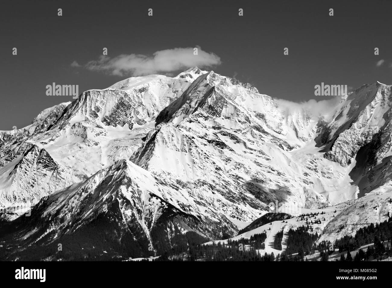 Mont Blanc, Frankreich. Stockfoto