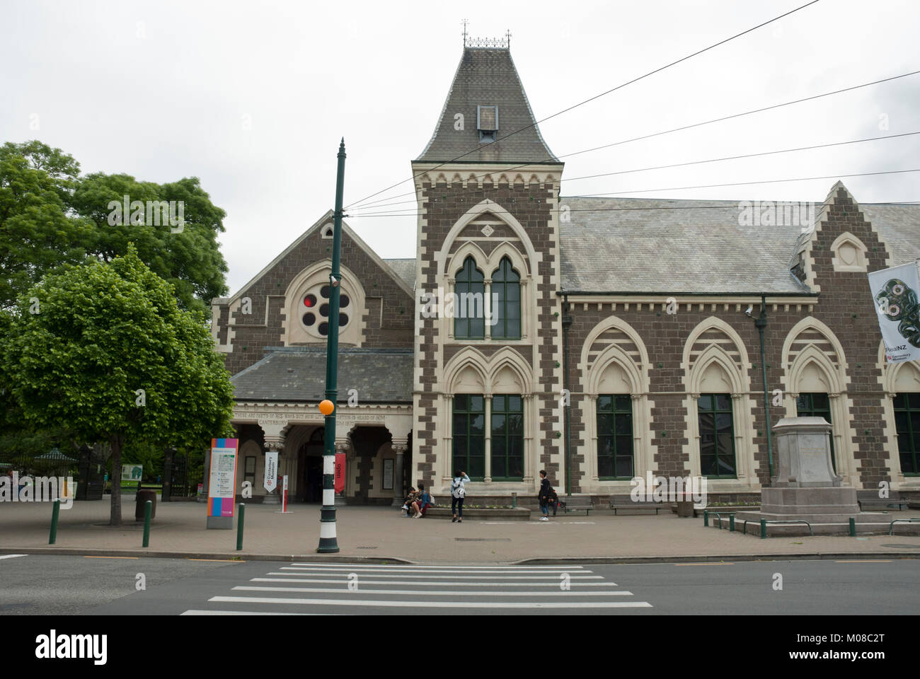 Blick auf die renovierte Canterbury Museum von menschlichen und natürlichen Geschichte, Christchurch, Neuseeland Stockfoto